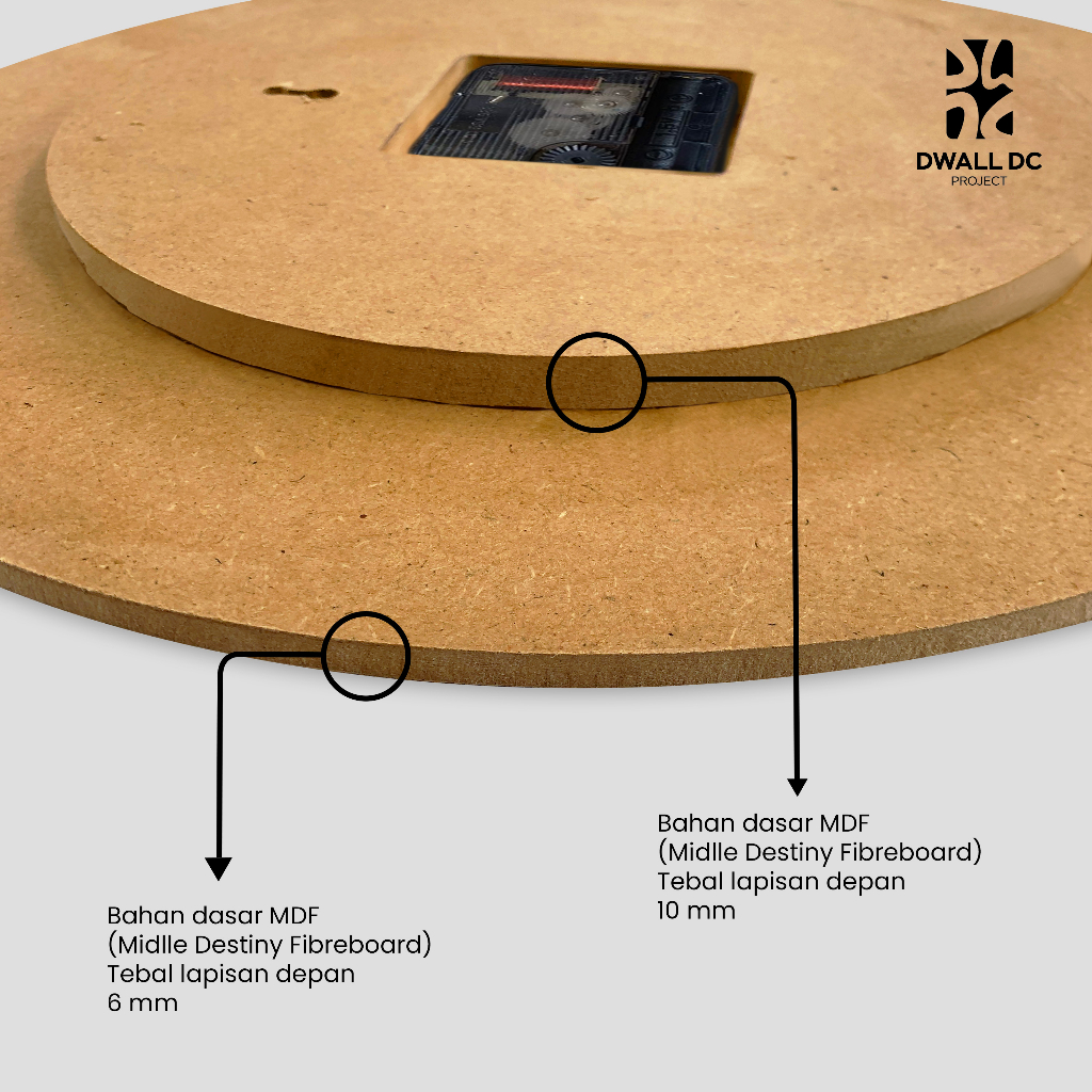 JAM DINDING KAYU BESAR 40 cm GARANSI 1 THN. [SWEEP MOVEMENT SERIES] - Jam Dinding Minimalis - Jam Dinding Akrilik - PINE COCO CALM ACRLK BLACK | AESTHETIC ART MINIMALIS | HIASAN DEKORASI | - by Selembarkayoe