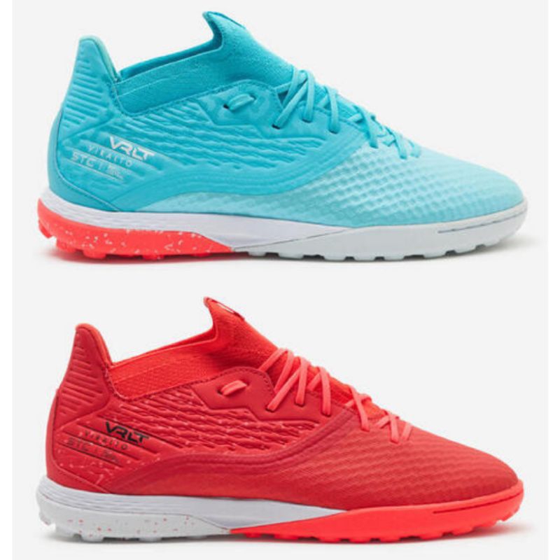 Sepatu Sepakbola Rumput Sintetis Dewasa - Blue/Red