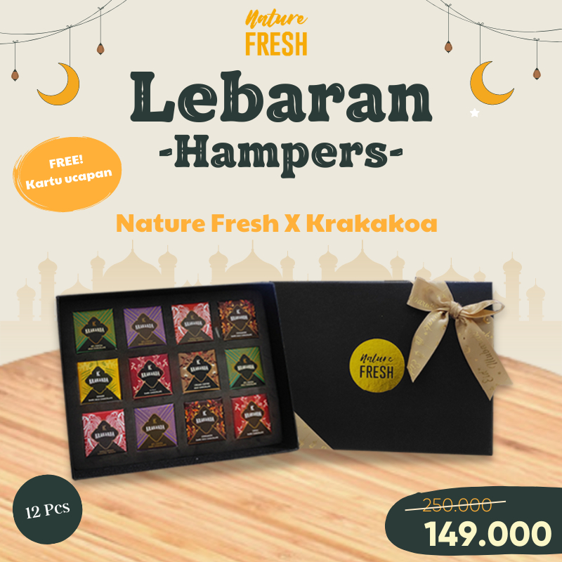 Nature Fresh Hampers Coklat Premium Box Packaging Mewah