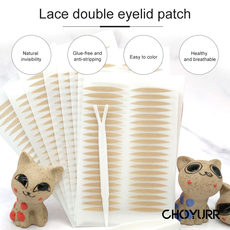 【COD】Skot Mata Double Eyelid Veil Tape Stiker / Kelopak Mata Bening Tahan Air /  Eyelid Tape Lace Eyelash / Scot Mata Jaring Selotip Lipatan Mata Scott Lace-CH