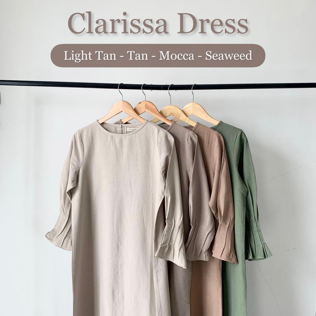 CLARISSA Dress | Dress Panjang Berbahan Linen [YEPPUOUTFIT]