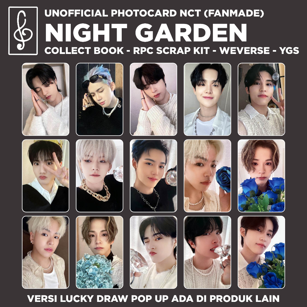 [REPLIKA TREASURE] PHOTOCARD NIGHT GARDEN UNOFFICIAL