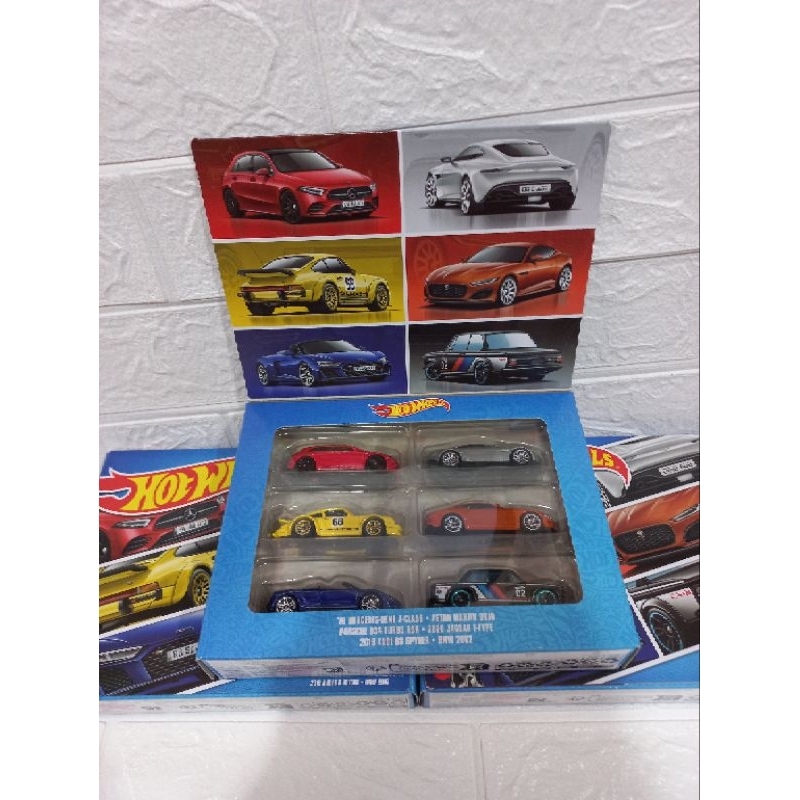 Hotwheels European Car 6 Pack Original Mattel / Hot Wheels Original