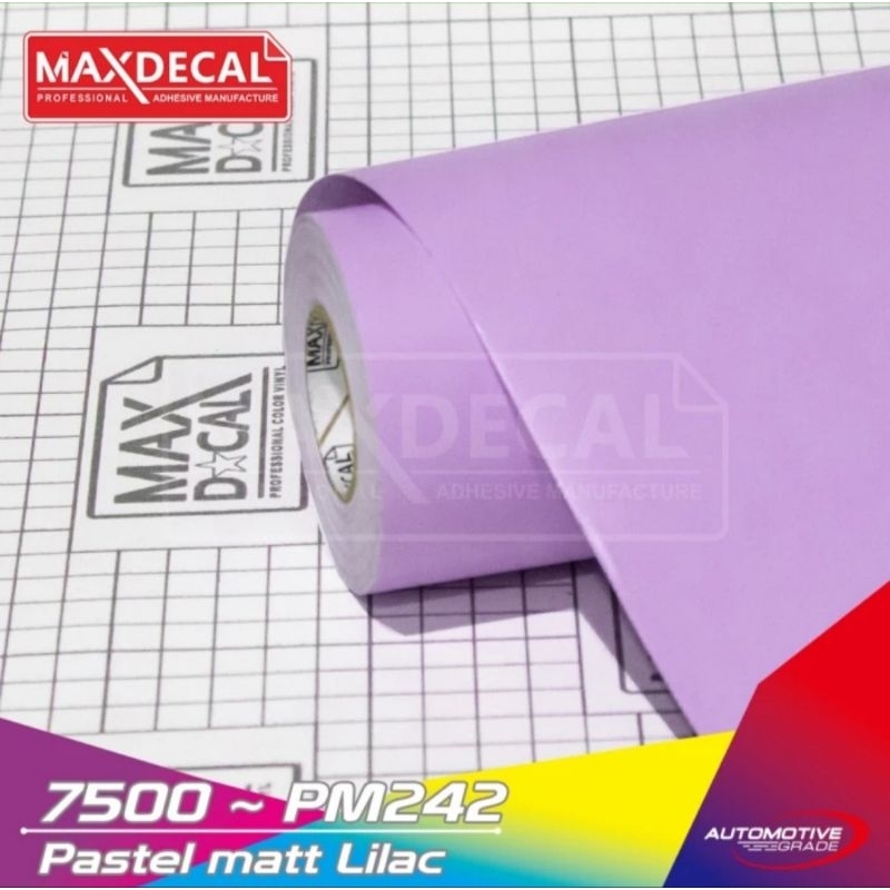 Sticker Maxdecal 7500 PM242 Pastel Matt Lilac Ungu Lilac Doff