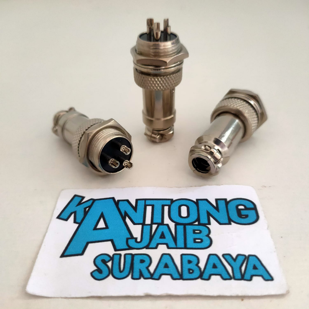 Konektor CB 3pin Connector CB 3pin Jack Soket Konektor CB 3 kaki Konektor CB 3pin Male Female 5904