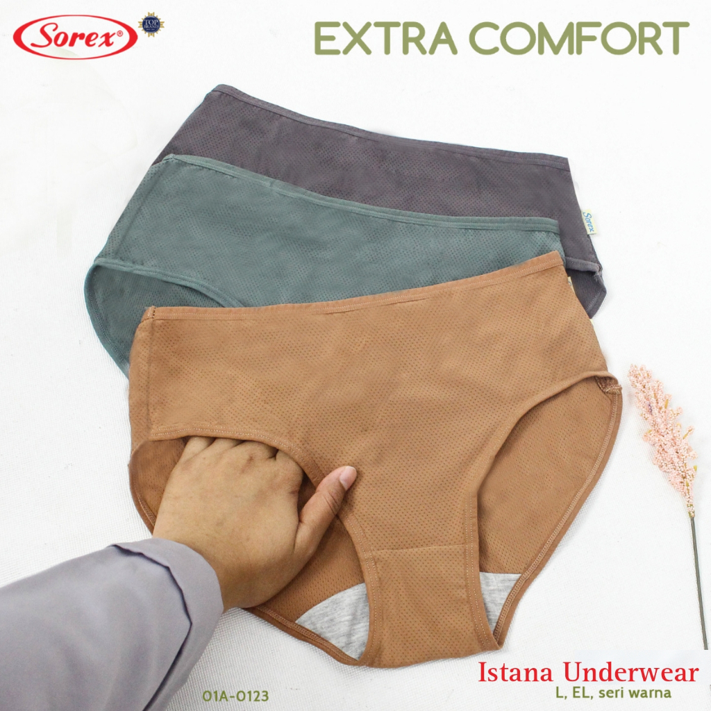 Cd Celana dalam Sorex extra comfort pori 15020 cutting mini dan 15021 midi