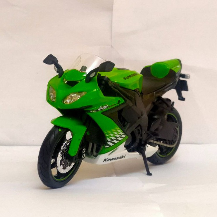 Diecast Motor Kawasaki Ninja ZX 10R Maisto 1:12 Miniatur motor sport mainan anak