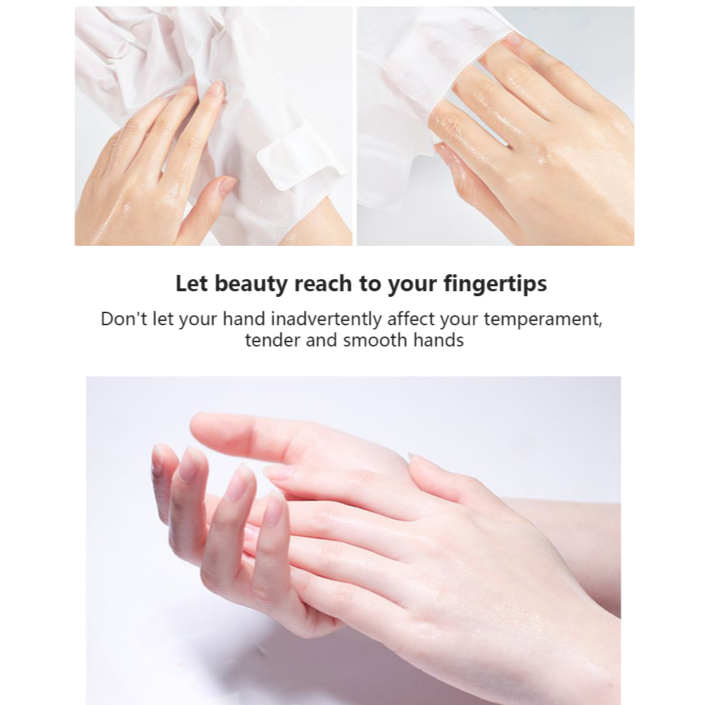 1Pair Niacinamide Hand Mask Moisturizing Gloves Whitening Hand Mask Exfoliating Remove Dead Skin Nourishing Hand Scrub