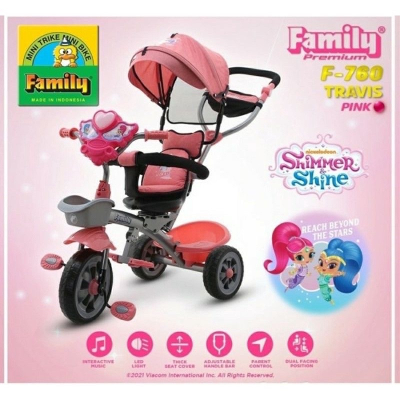 Sepeda anak Roda Tiga Family Travis F 760