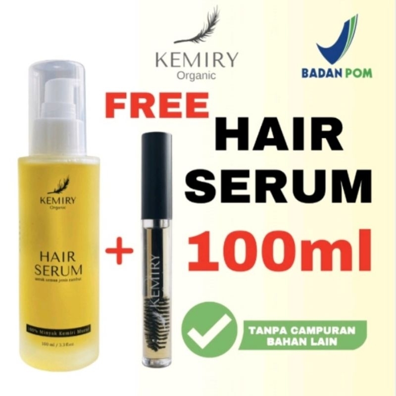 KEMIRY ORGANIC MINYAK KEMIRI MURNI PENYUBUR RAMBUT 100 ML