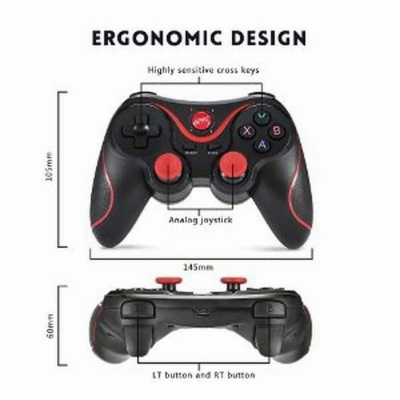 YUN Mall  X3 Gamepad Joystick Bluetooth Plus Holder HP - X3 Wireless Controller HOPL