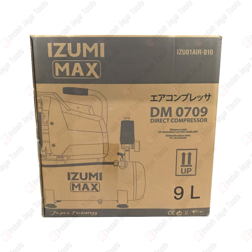 IZUMI DD0709 Kompresor Angin Listrik 3/4 HP 9 Liter - Air Compressor