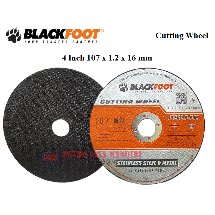 Blackfoot Batu Potong 4 Inch Batu Potong Gerinda Cutting Wheel 4&quot; 107x1.2x16 Mm