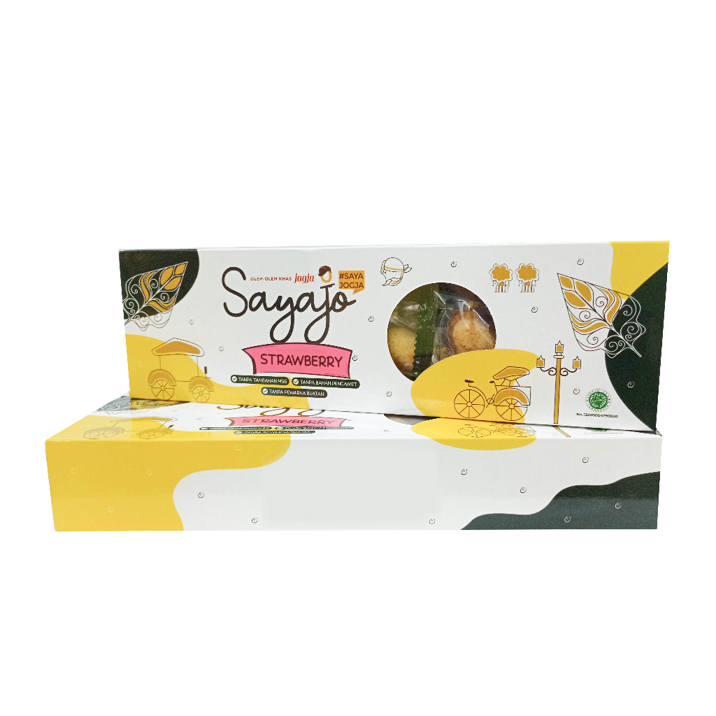 

SayaJo Jogja Banana Strawberry Travel Pack isi 5 pcs 200 gr