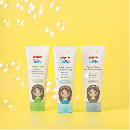 ✿ MADAME ✿ PIGEON TEENS FACIAL FOAM DEEP DAILY FACE FOAM SABUN WAJAH