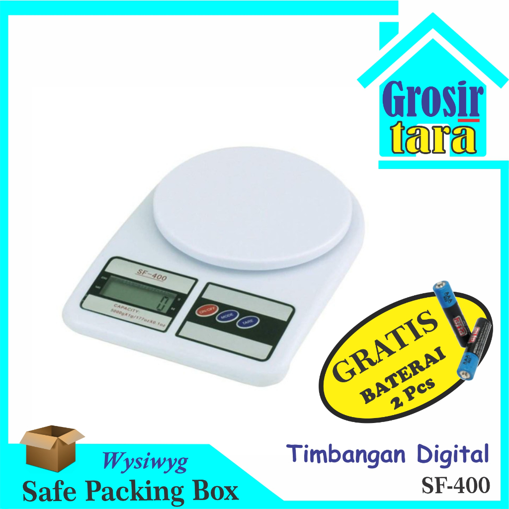 Timbangan Dapur Kue 10KG Digital SF-400 MODEL ADVANCED 10KG Digital Kitchen Scale 10 kg