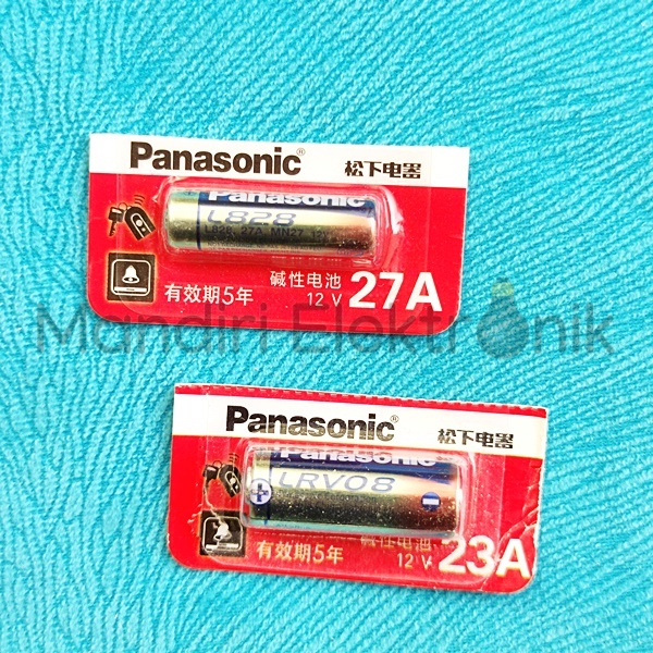 Baterai 27A 23A Panasonic 12V Original Baterai Alarm Remot Mobil A27 A23 L828 LRV08 Panasonic