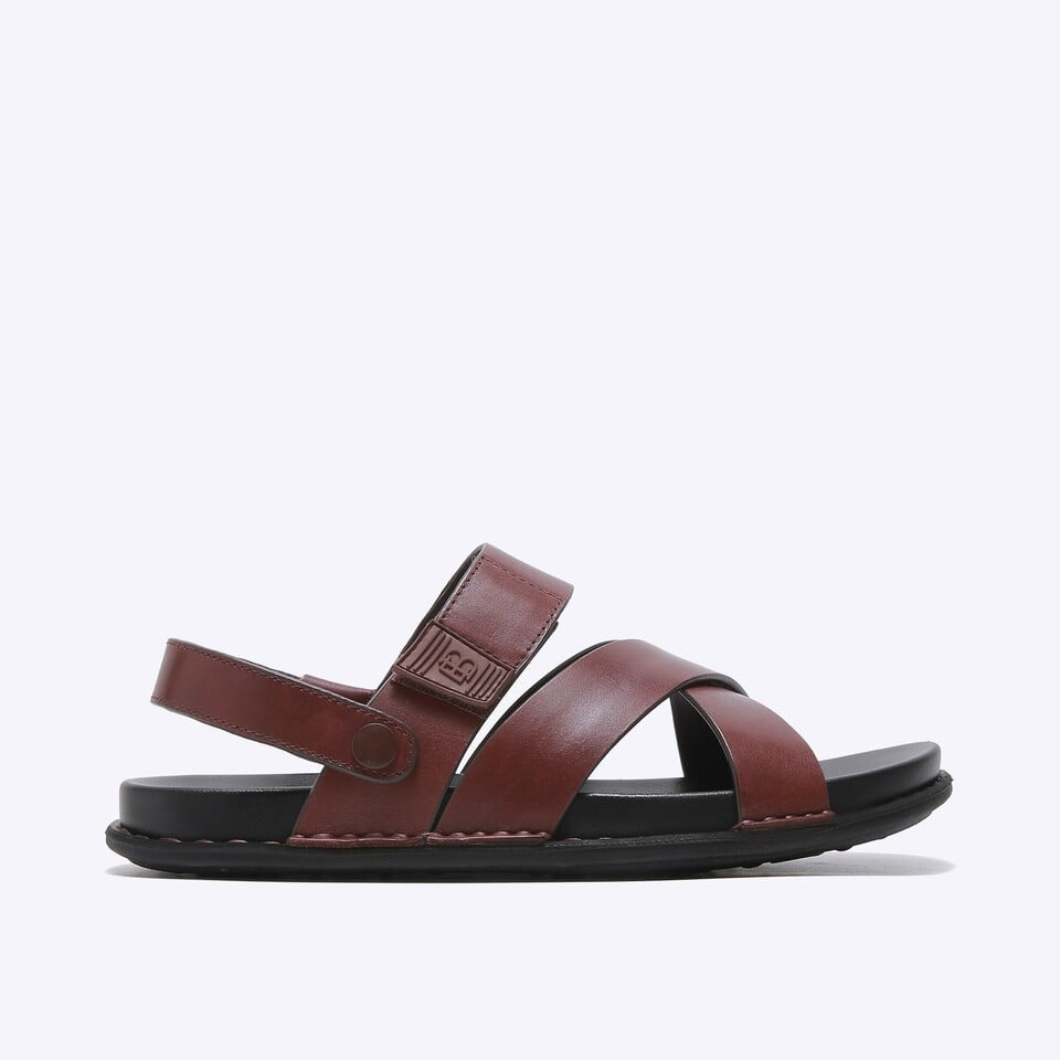 EM51 SANDAL SLINGBACK EVERBEST PRIA ORIGINAL CASUAL KULIT BRANDED COKLAT BROWN