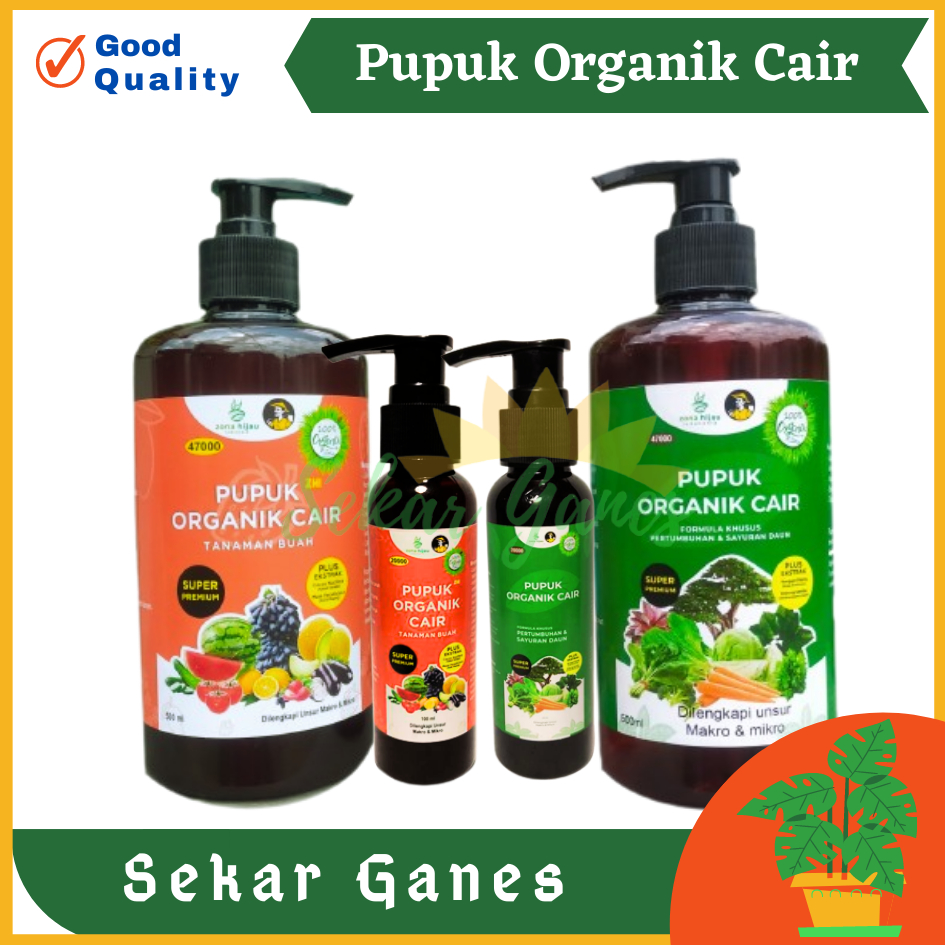 Sekarganes Pupuk Organik Cair POC untuk Tanaman Buah dan Perkembangan Bunga dan Buah Pupuk Hayati Pupuk Bunga dan Buah Kemasan 100ml 500ml