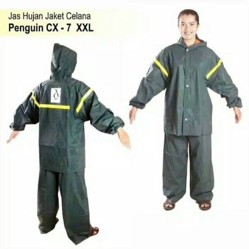 Jas Hujan Setelan Jaket Celana Dewasa Penguin CX-7 JUMBO SIZE XXL