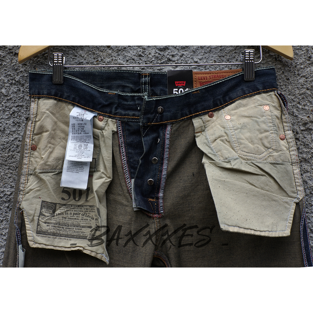 Levis 501 Reguler Fit - Celana Jeans Pria - Bonus Paperbag