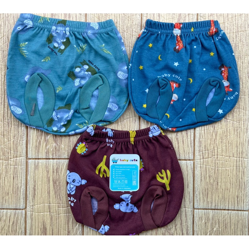 Celana Pop Bayi Motif Newborn dan Jumbo per 3pcs SNI