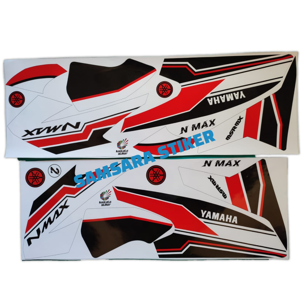 Stiker Motor Yamaha Nmax Variasi II Merah