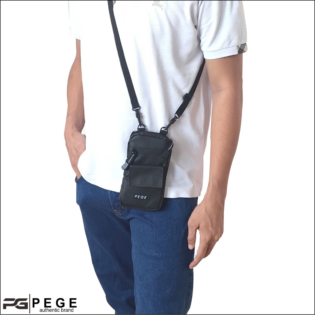 Slingpouch PEGE Hiro Untuk Tas HP Bahan BIMO Waterproof Anti Air - PG 8958