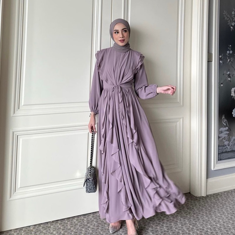 MAIRA DRESS GONEGANI DUSTY PURPLE XL NEW