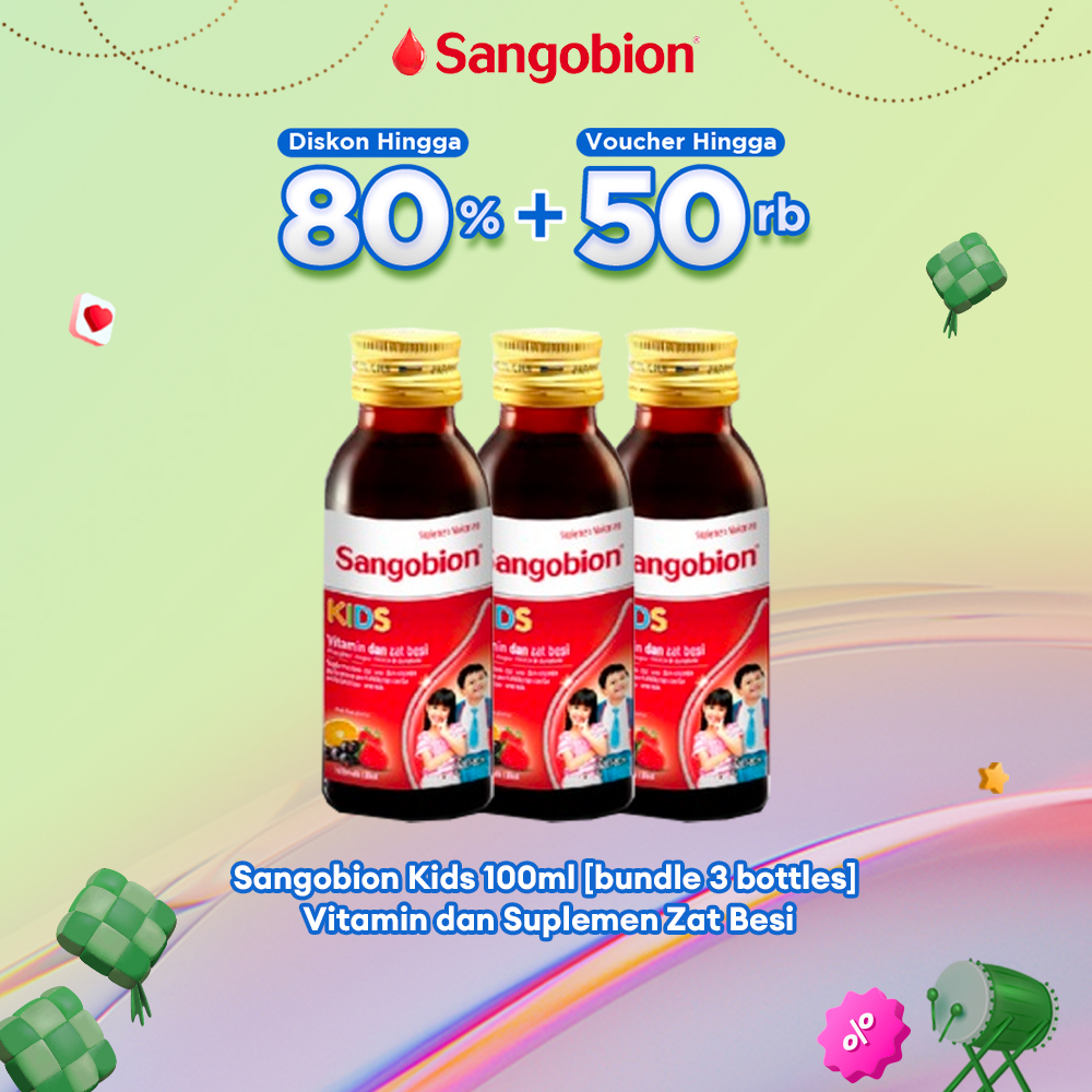 Sangobion Kids 100ml [bundle 3 bottles] Vitamin dan Suplemen Zat Besi