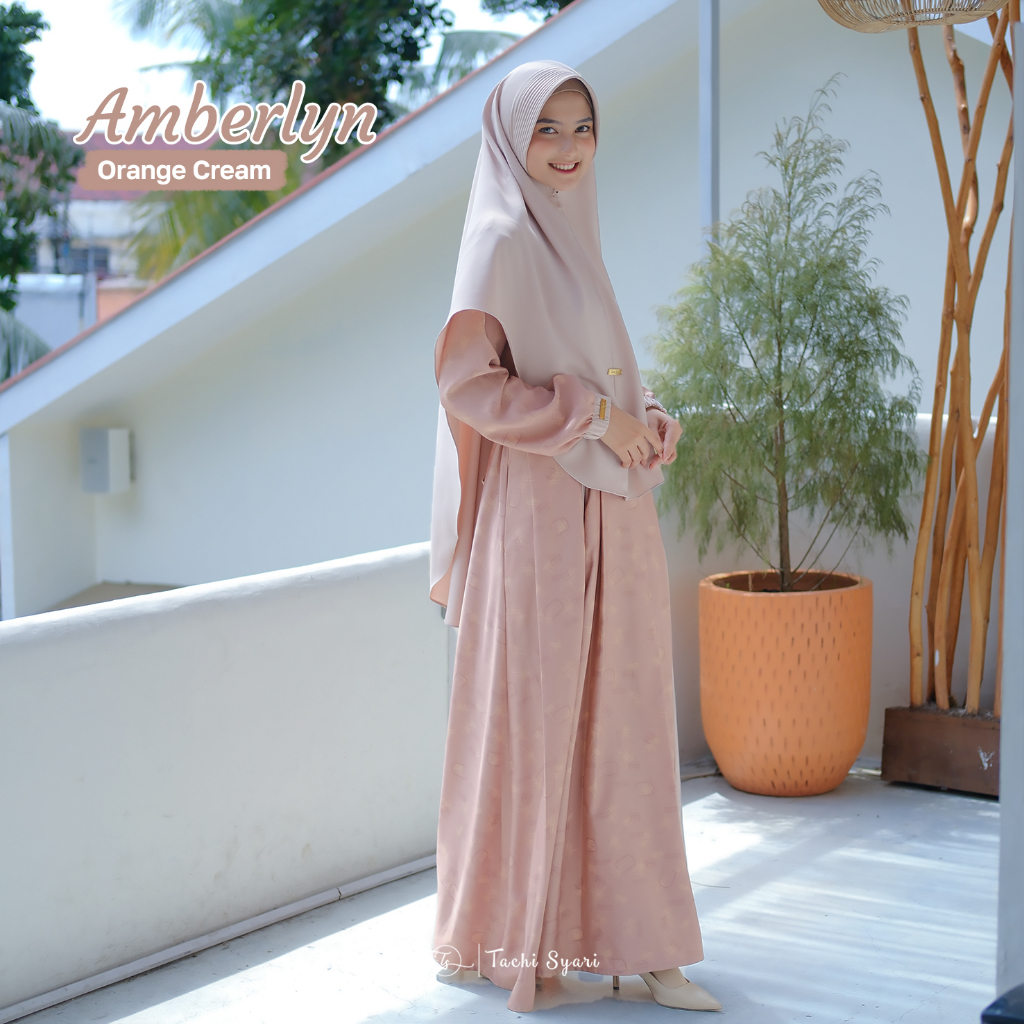 Amberlyn Series Gamis Set Khimar ( Gamis dan Khimar ) By Tachi Syari