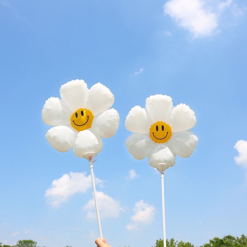 BALON FOIL BUNGA DAISY MATAHARI SMILE/BALON PENTUNG DAISY