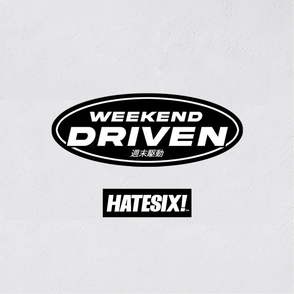 Stikcer decal Weekend Daily Ride Daily Weekend Driven Hatesix