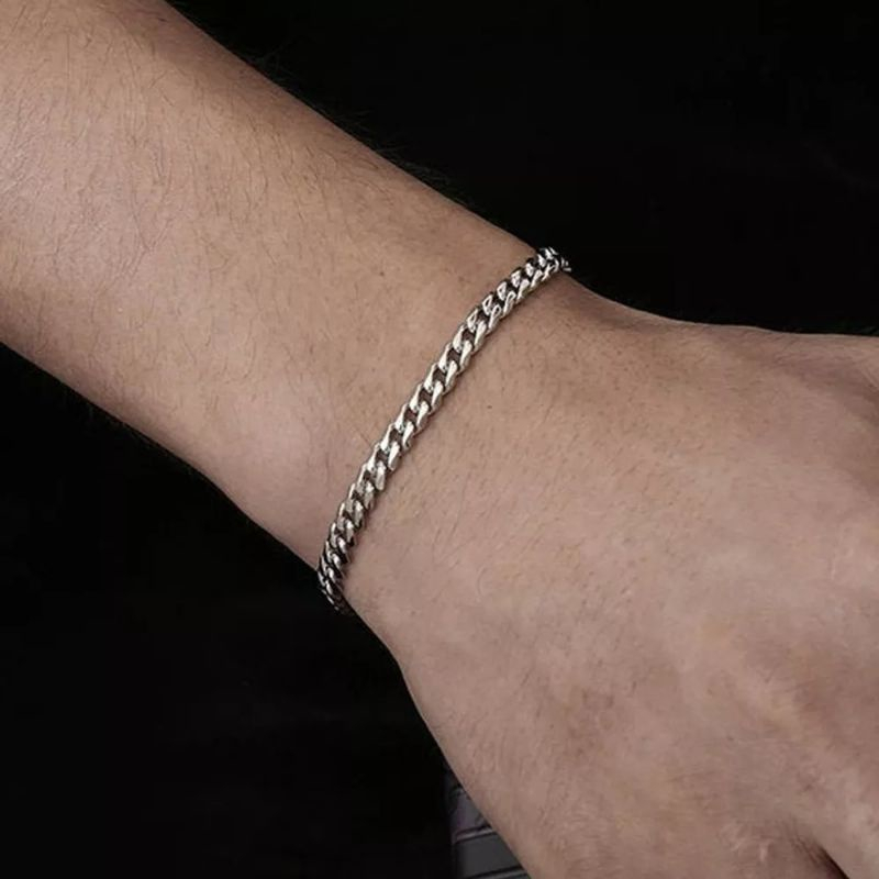 Gelang Pria Elegan Stainless Stell Titanium Anti Karat