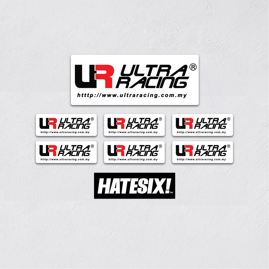 Stikcer decal Ultra Racing Hatesix