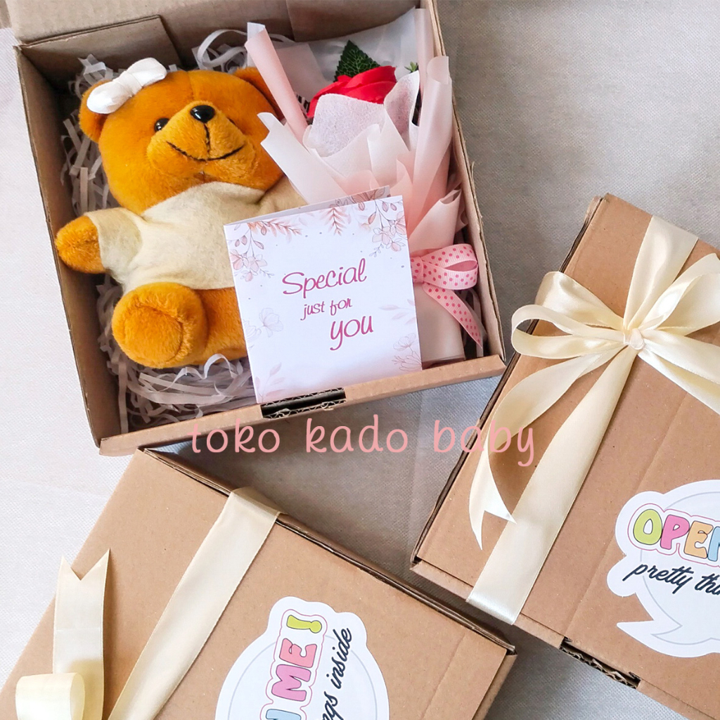 

[GBT01] GIFT BOX TEDDY Kado Ulang Tahun Hampers Ulang Tahun Boneka Tedy Birthday Gift Box