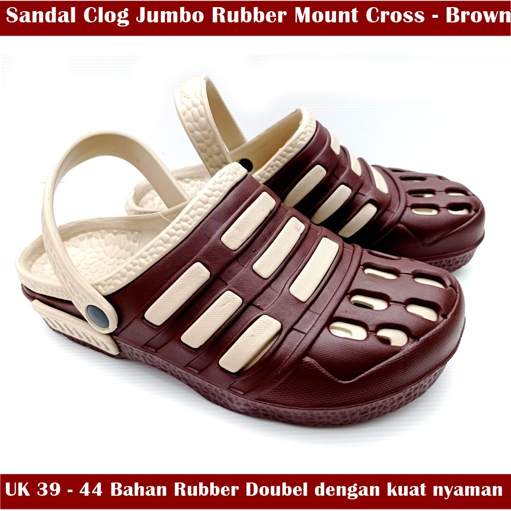 Sandal Original Sepatu Pria Mount Cross Rubber Jumbo