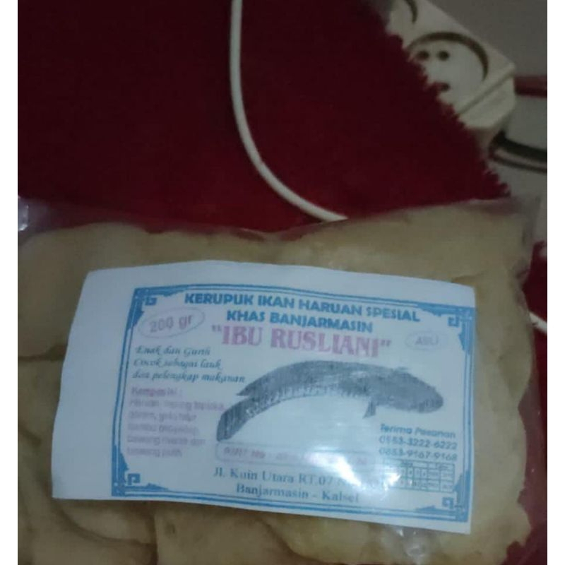 

kerupuk ikan haruan