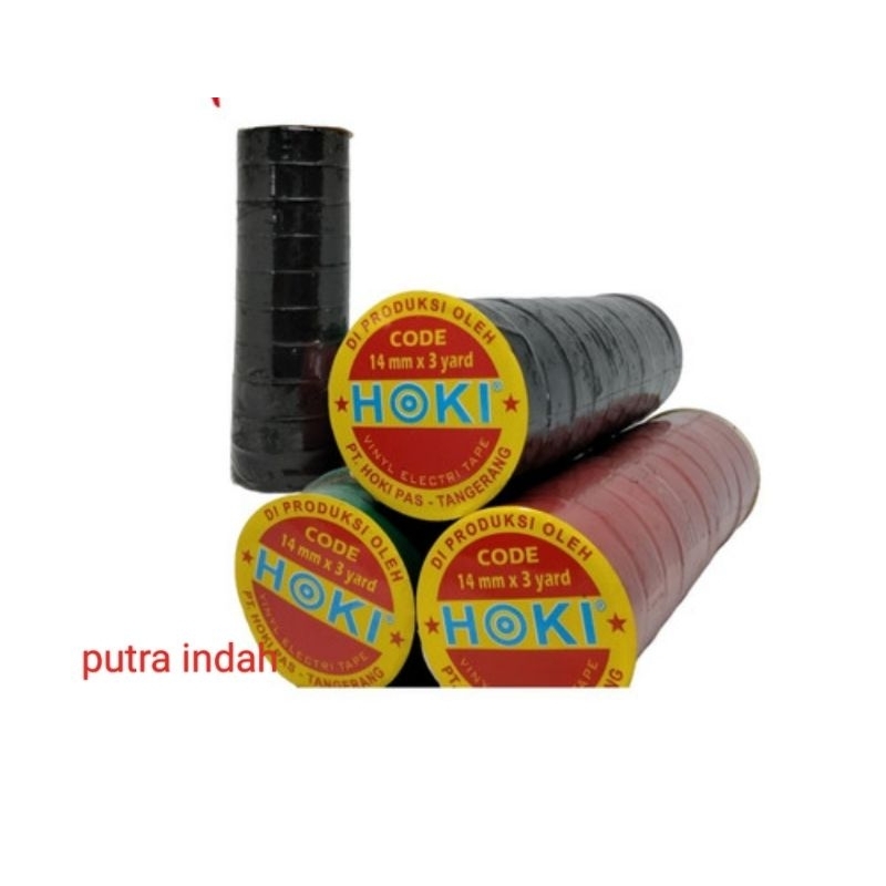 Solasi Listrik hitam Murah isi 10 pcs ( Roll)