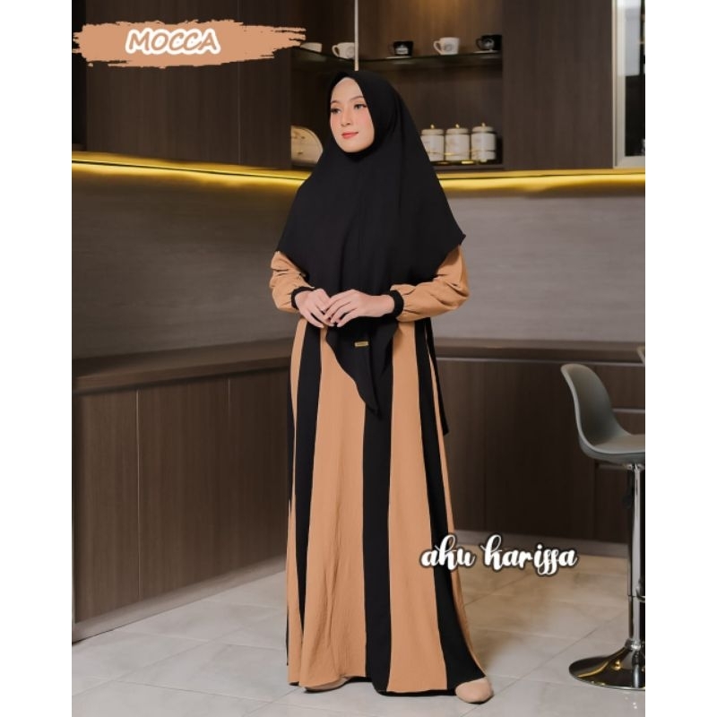 GAMIS SYARI AKU KARISSA SELVI baju muslim wanita set khimar outfit terbaru