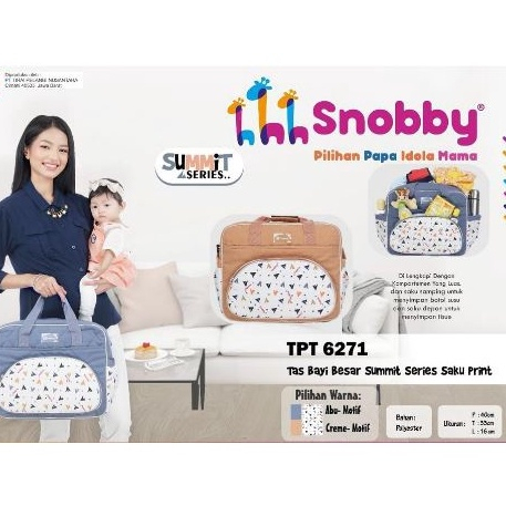 Snobby Tas Bayi  Besar Print Summit Series