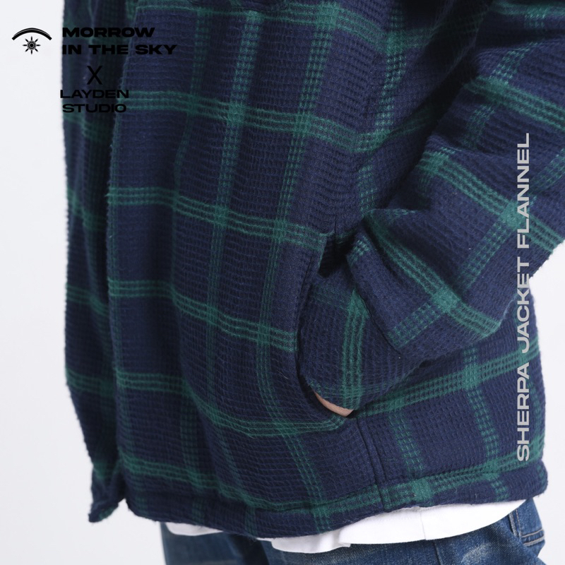 Jaket Sherpa Flannel -  Morrowsky X Laydenstudio