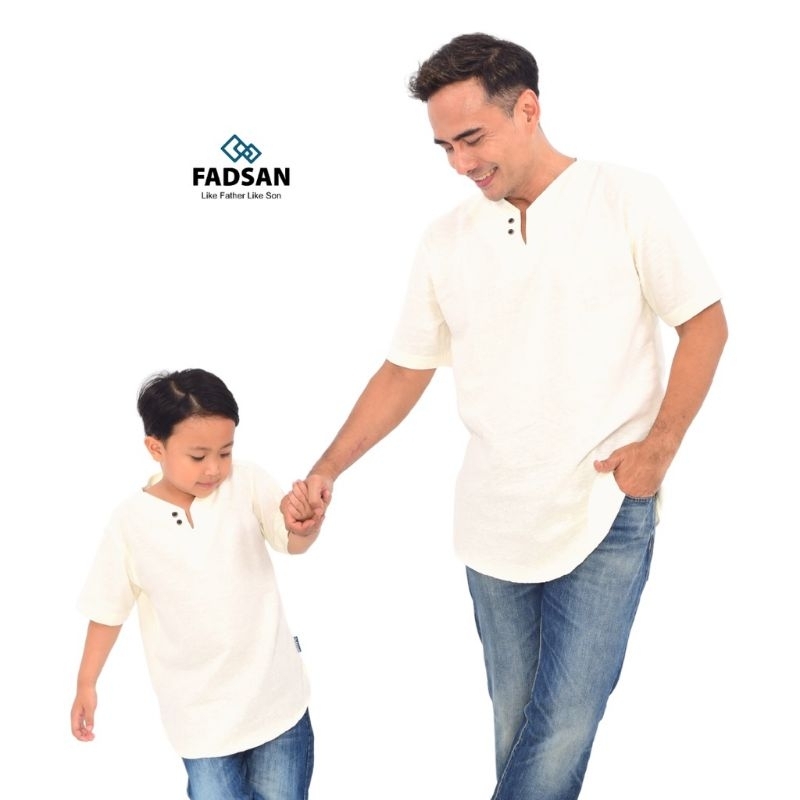 FADSAN - BAJU KOKO COUPLE AYAH DAN ANAK LENGAN PENDEK MONO SERIES