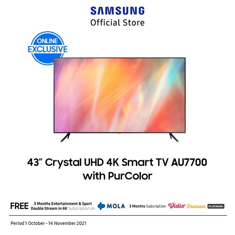 samsung Smart TV 43 Inch 43AU7700