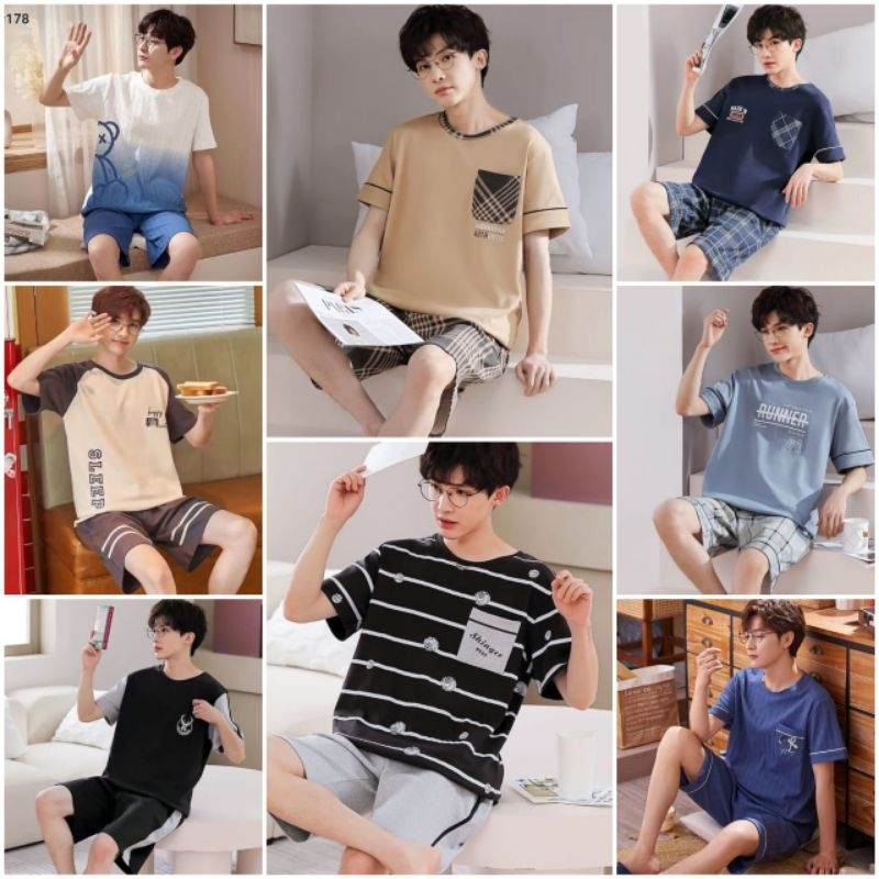 BAJU TIDUR PRIA IMPORT / PIYAMA PRIA KAOS / PIYAMA HP PRIAY