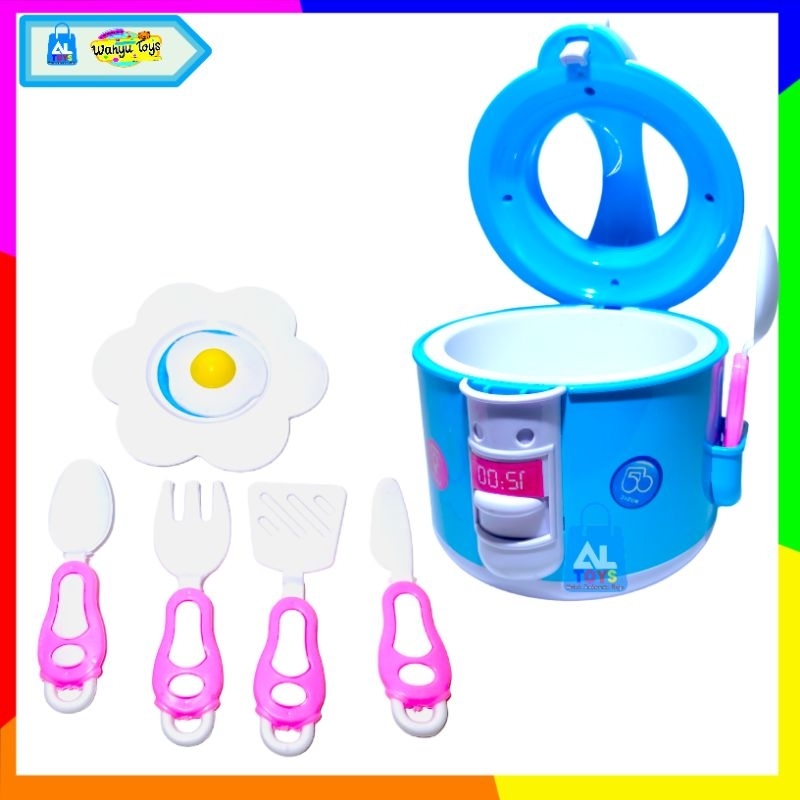 MAINAN MEJIKOM RICE CHOKER MEJICOM BATERAI MUSIC LAMPU MAINAN PENANAK NASI MAINAN ANAK PEREMPUAN KITCHEN SET FK118