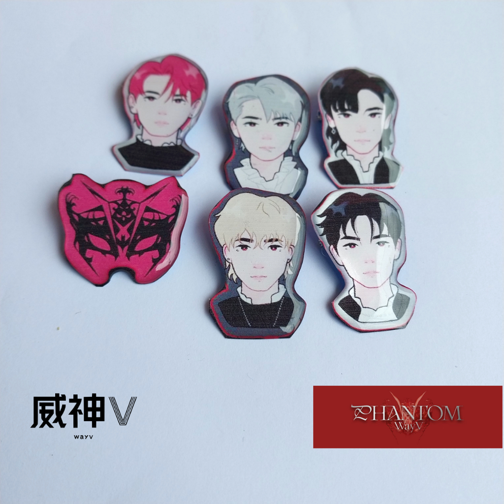 BROS WAYV PHANTOM PIN SET ISI 6 PCS