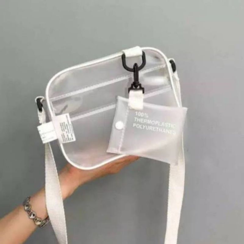 Tas Selempang Wanita Transparant | Tas Mika | Slingbag