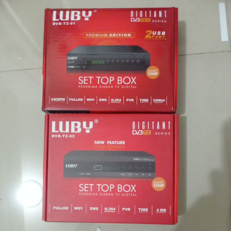 LUBBY Set top box DVBT2-01 Penerima Siaran TV Digital Garansi resmi 1 Tahun!!!