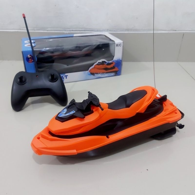 Mainan RC Jetski Remote Control - Motor Speed Boat Remot Kontrol Anak Laki Cowok